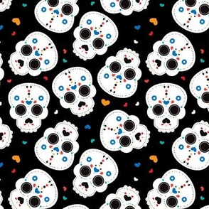 Mexican sugar skulls dia de los muertos skull halloween kids boys