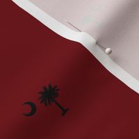 South Carolina Flag, Palmetto Moon, SOUTH CAROLINA, Garnet and Black USC