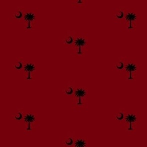 South Carolina Flag, Palmetto Moon, SOUTH CAROLINA, Garnet and Black USC