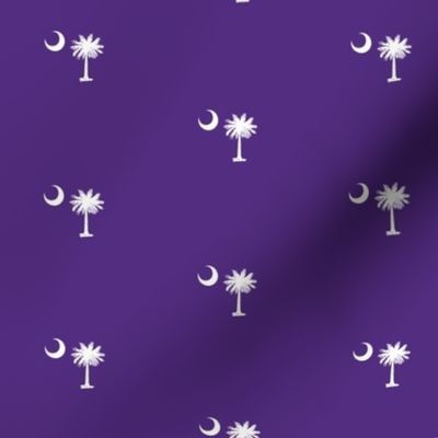 South Carolina Flag, Palmetto Moon, SOUTH CAROLINA, Purple and White Clemson