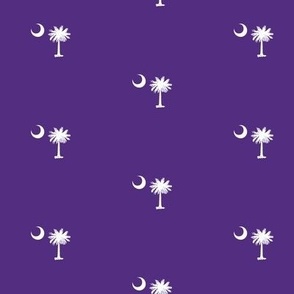 South Carolina Flag, Palmetto Moon, SOUTH CAROLINA, Purple and White Clemson