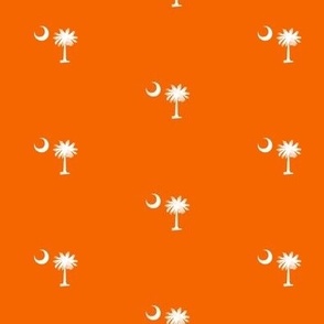 South Carolina Flag, Palmetto Moon, SOUTH CAROLINA, Orange and White Clemson