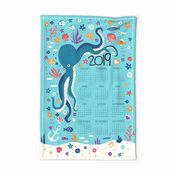 Under the Sea Tea Towel Calendar