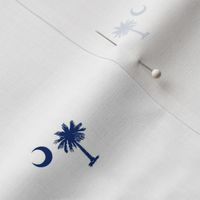 South Carolina Flag, Palmetto Moon, SOUTH CAROLINA Purple and White