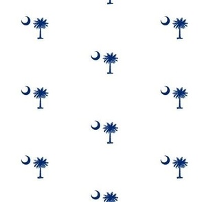 South Carolina Flag, Palmetto Moon, SOUTH CAROLINA Purple and White