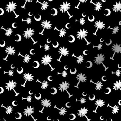 USC Black Palmetto Moon Pattern Differnet Sizes-01