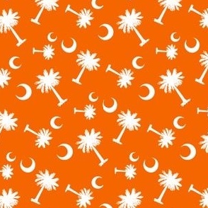 Clemson Orange Palmetto Moon Pattern Differnet Sizes-01