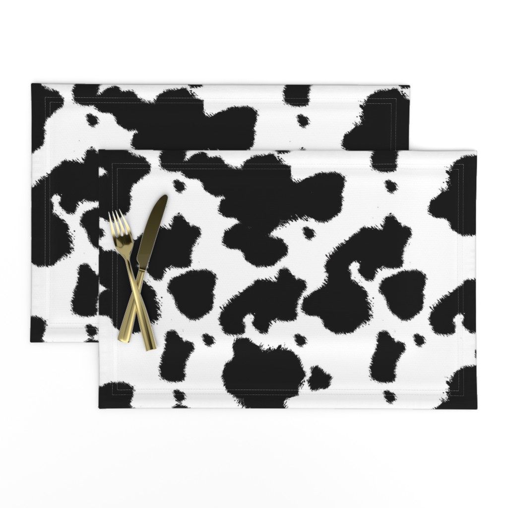 Black Longhorn Cow Spots