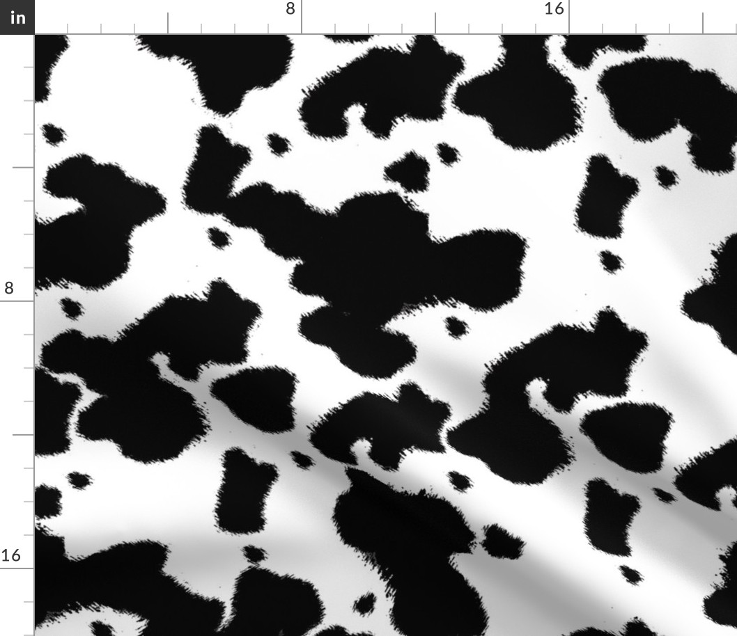 Black Longhorn Cow Spots