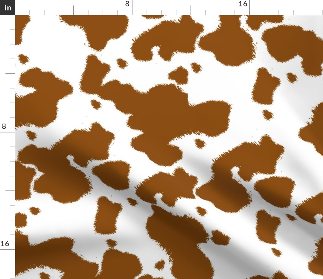 Brown Longhorn Cow Spots