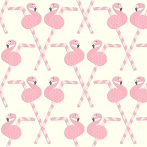 Fancy Flamingo Straws