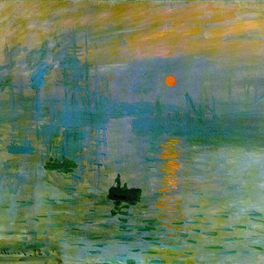 Monet - Impression Sunrise (1872)