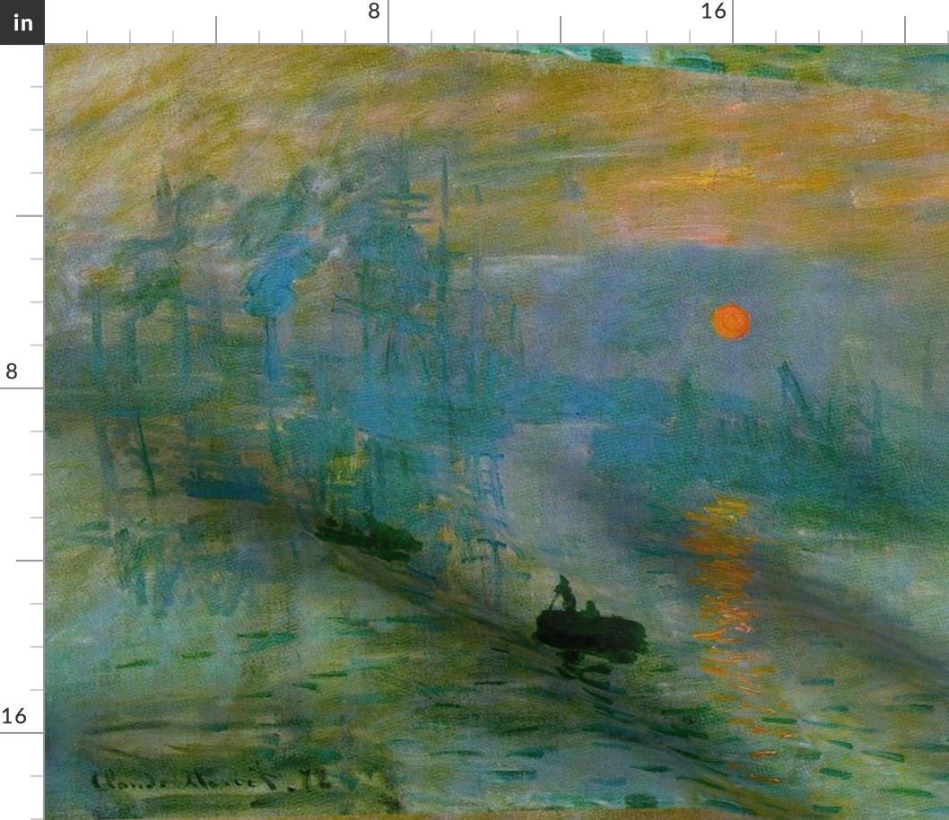 Monet - Impression Sunrise (1872)