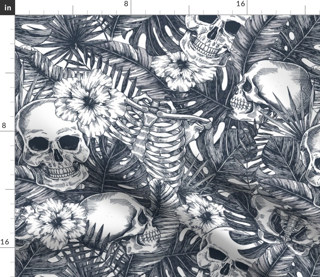 Skulls in jungle