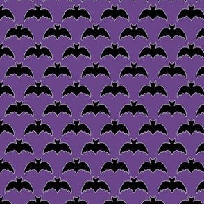 Halloween Bats on Purple