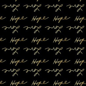 Love and Hope Gold Foil Style