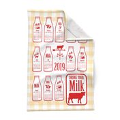 Modern Farmhouse 2019 Calendar Tea Towel