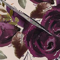 X-Large // Boho Plum Roses