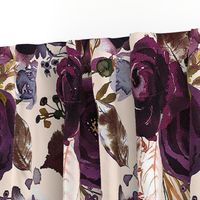 X-Large // Boho Plum Roses