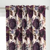 X-Large // Boho Plum Roses