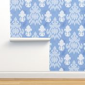 17-11C White Ikat on Baby Blue Boy || Home decor _ Miss Chiff Designs