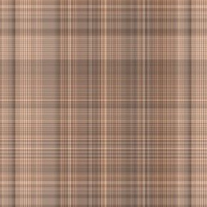 Taupe and Brown Plaid
