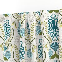 Nautical Damask - Slightly Off White