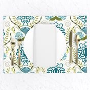 Nautical Damask - Slightly Off White