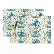 Nautical Damask - Slightly Off White