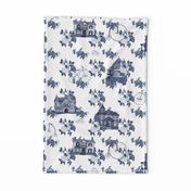Victorian House Blue Floral