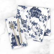 Victorian House Blue Floral