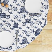 Victorian House Blue Floral