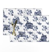 Victorian House Blue Floral