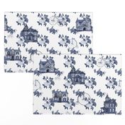 Victorian House Blue Floral