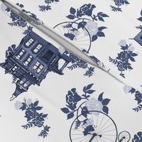 Victorian House Blue Floral