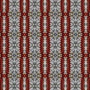 Red and Gray Patterned Stripe