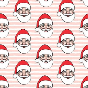 Santa Claus - pink stripes - Christmas
