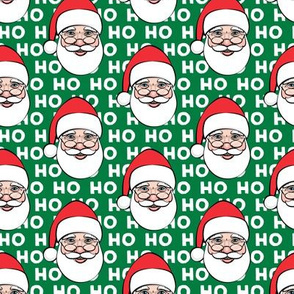 Santa Claus - green ho ho ho - Christmas