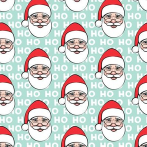 Santa Claus - aqua ho ho ho - Christmas