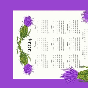 2022 Calendar Scottish Thistle