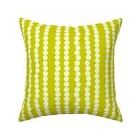 Imperfect Circles in Pearl and Chartreuse 