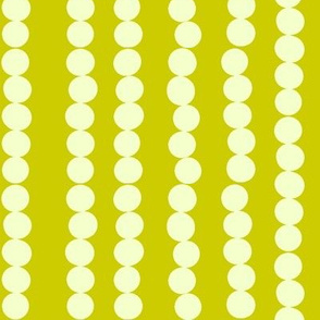 Imperfect Circles in Pearl and Chartreuse 