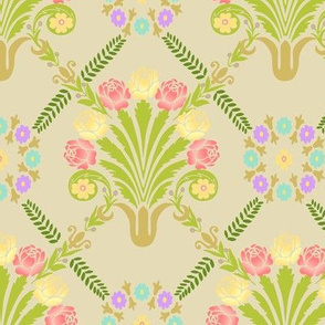 Classic Floral French Design  Colorful