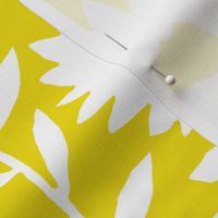 cutout flower (white on mustard) 