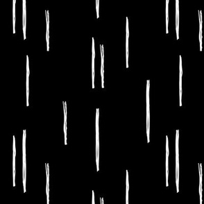 Minimal stripes grid strokes scandinavian abstract black and white
