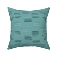 Abstract grid strokes horizontal lines minimal Scandinavian mid-century design blue winter