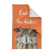 Owl do the Dishes Tea Towel