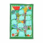 2024 Gardening Year Tea Towel