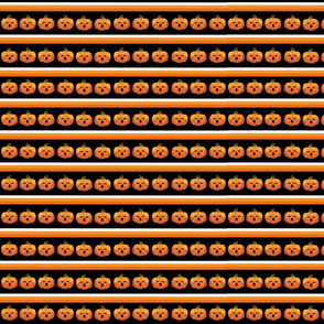 Spooky Orange Pumpkins