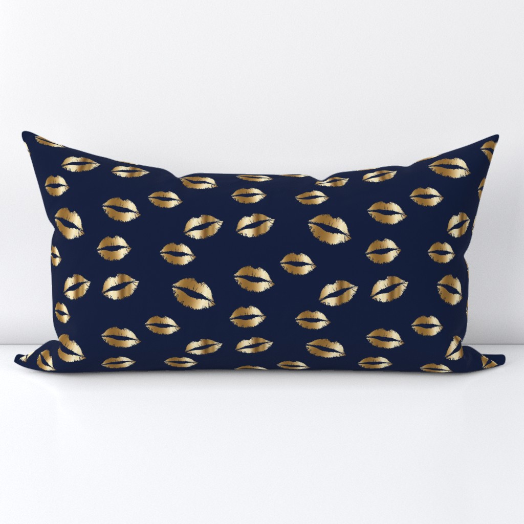 gold lips on navy-01